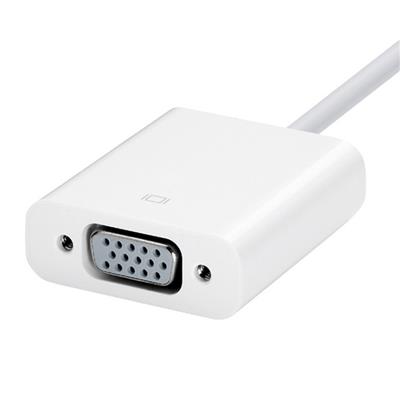 苹果笔记本VGA视频转换器 投影仪macbook air pro电脑转接线 配件