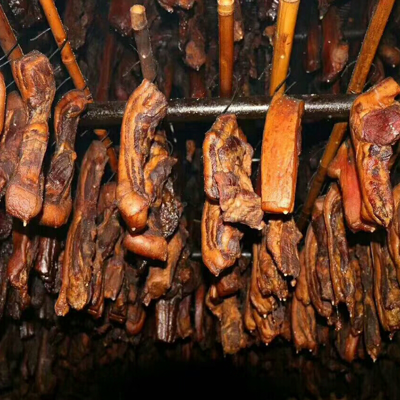 湖南烟熏干货绥宁邵阳湘西五花腊肉