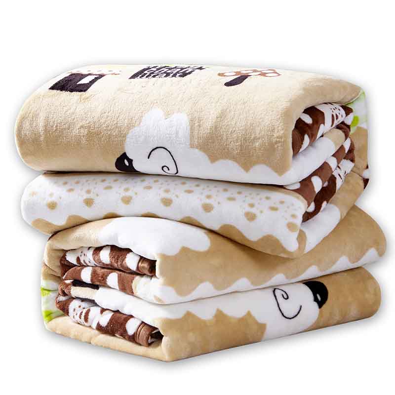 【四季毯子多尺寸速暖】空调毯子法兰绒毛毯单人双人盖毯床单