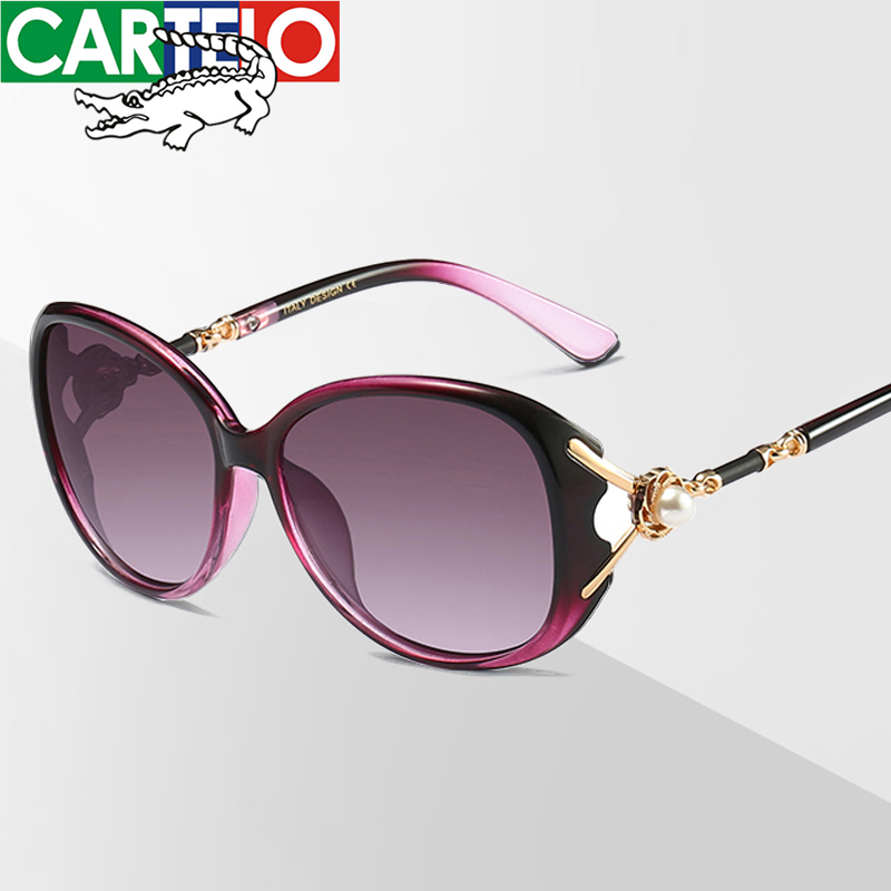 Cartier crocodile 2020 Xia lady Sunglasses female sunshade anti UV driving large frame sunglasses female goggles